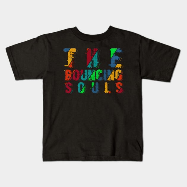 vintage color The Bouncing Souls Kids T-Shirt by Rada.cgi